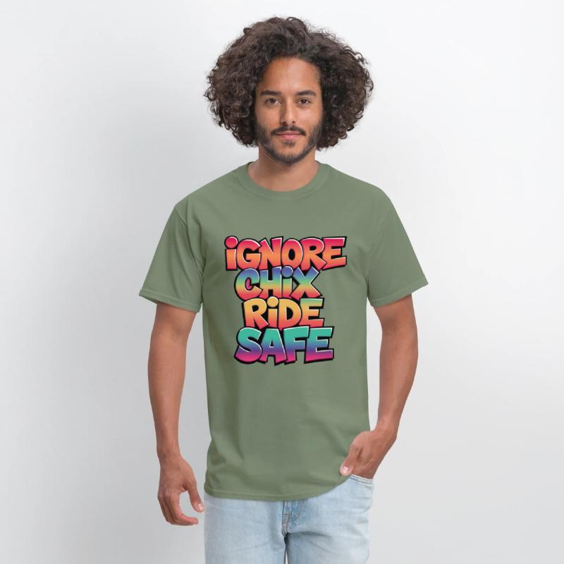 Ignore Chix, Ride Safe, Rider Shirt, Cycling Shirt