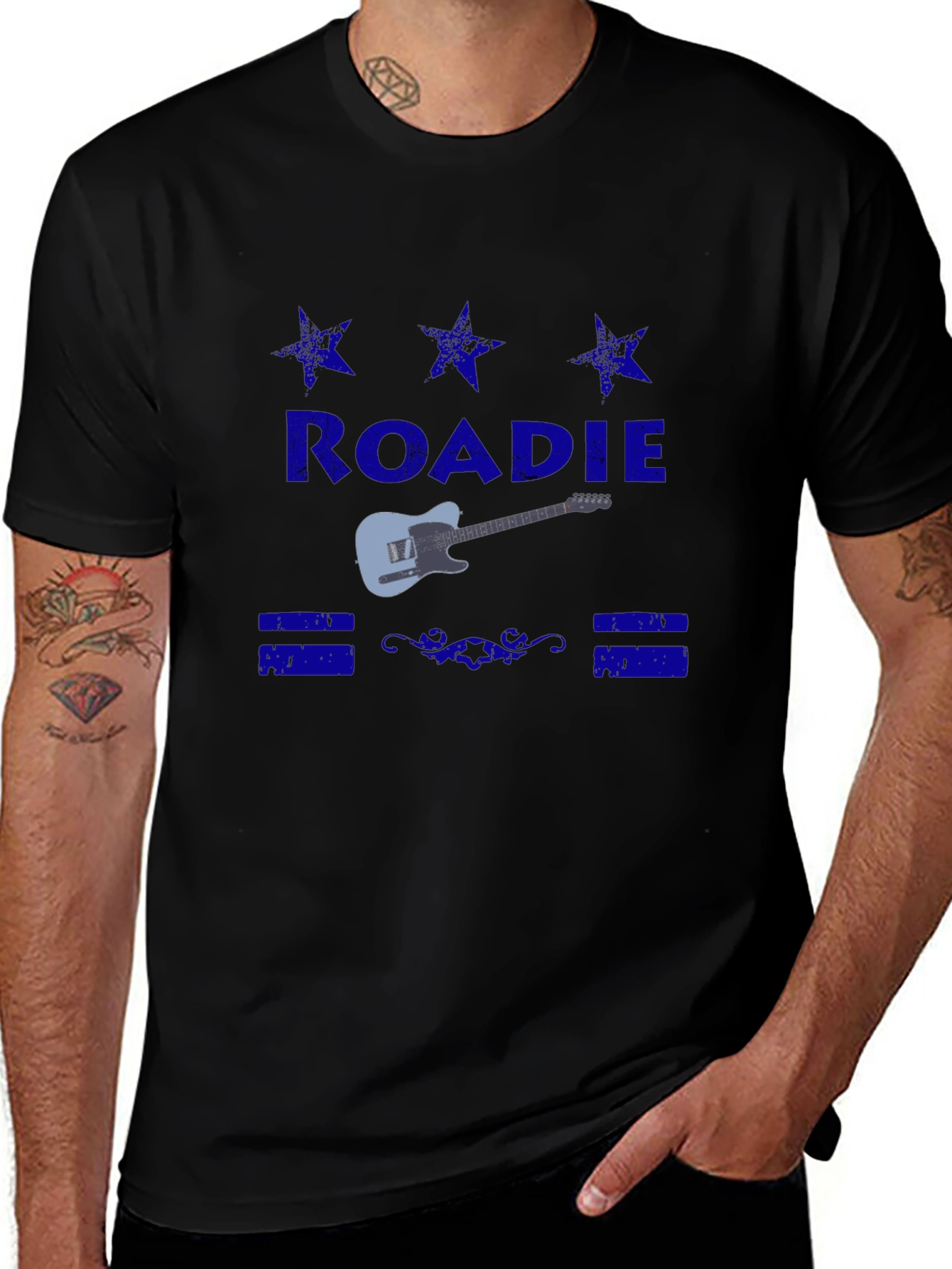 Roadie Guitar T-Shirt - Classic Crew Neck Tee