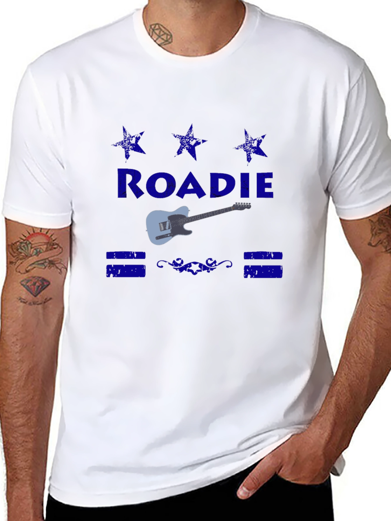 Roadie Guitar T-Shirt - Classic Crew Neck Tee