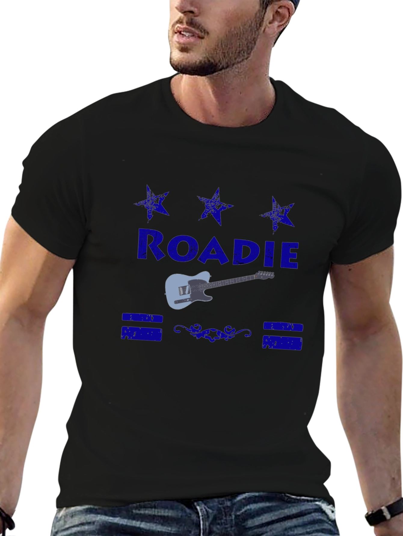 Roadie Guitar T-Shirt - Classic Crew Neck Tee