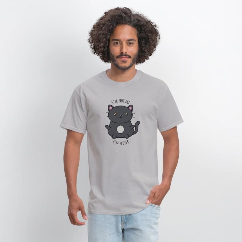 Im not fat Im fluffy Cute fat cat Classic T Shirt