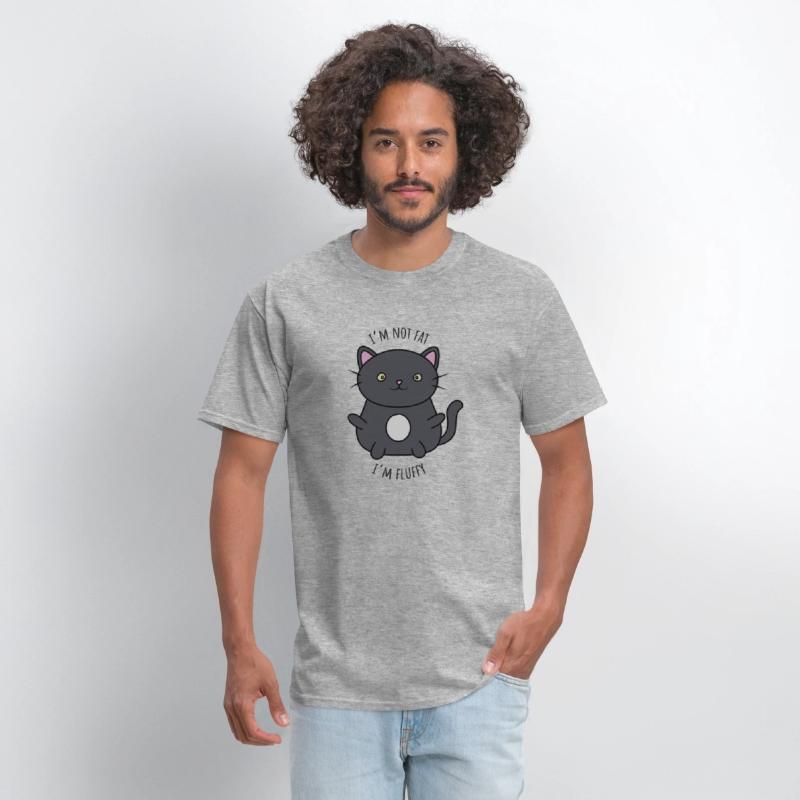 Im not fat Im fluffy Cute fat cat Classic T Shirt