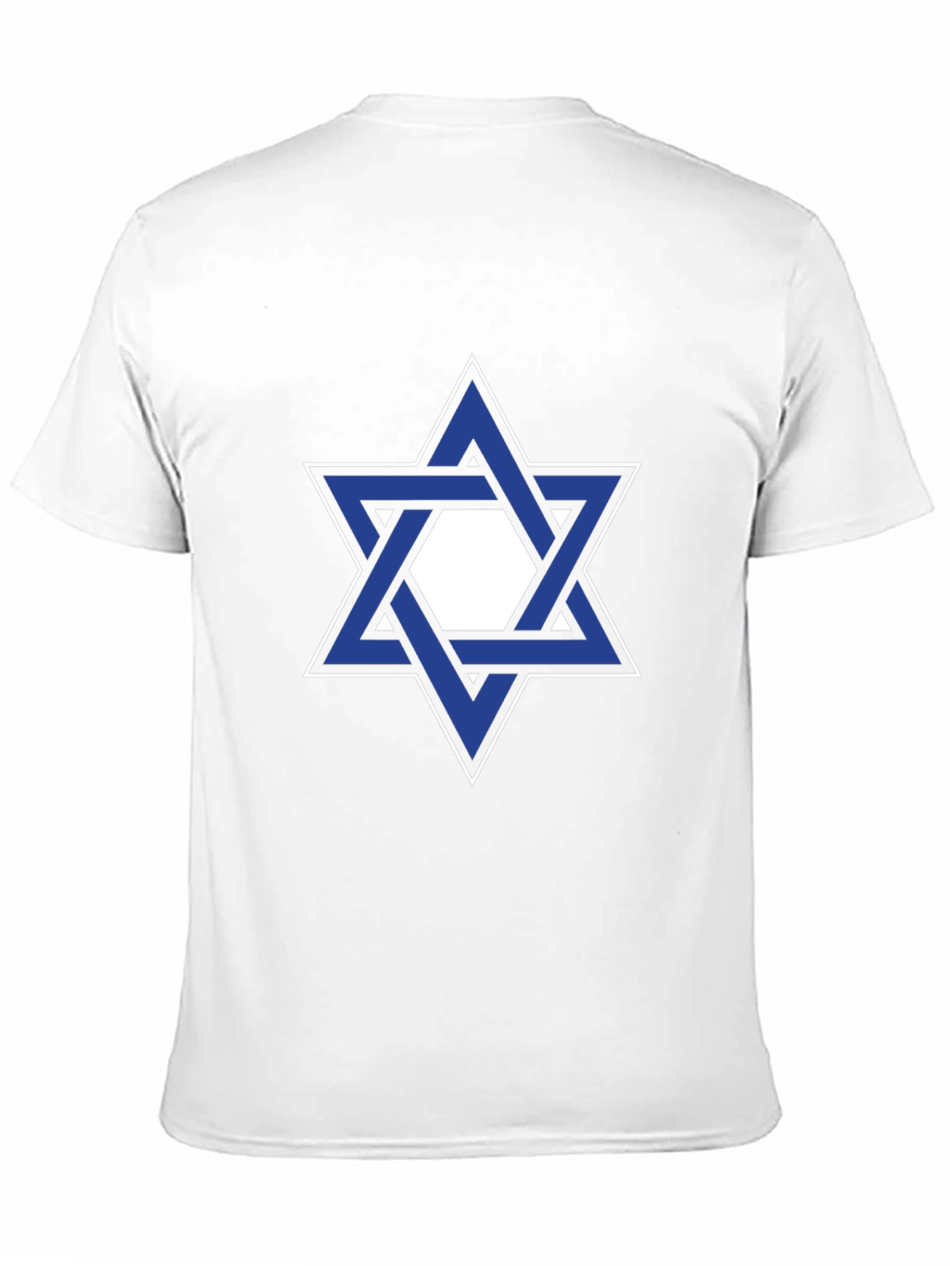 Star of David Graphic Tee - Black Cotton T-Shirt