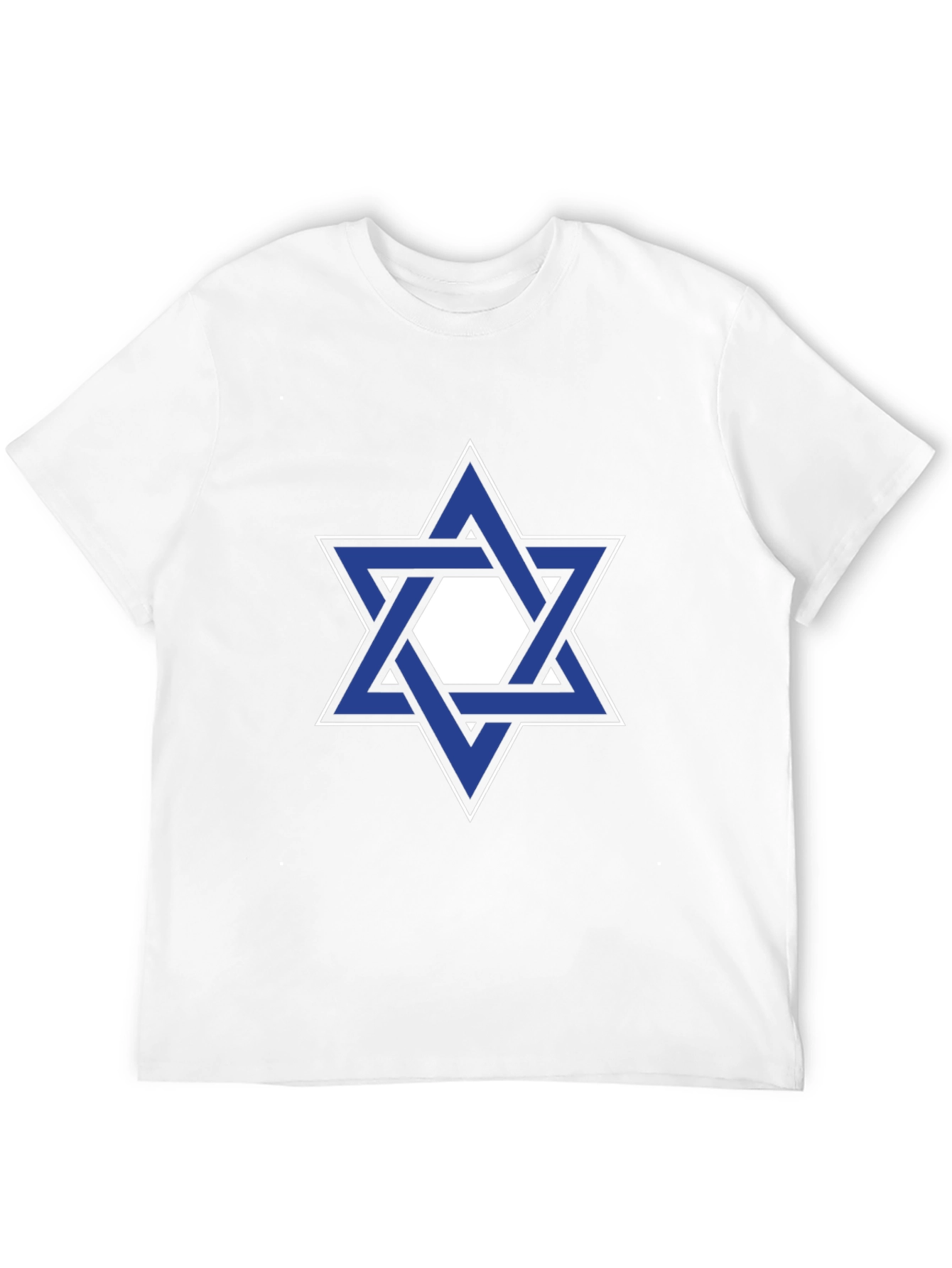 Star of David Graphic Tee - Black Cotton T-Shirt