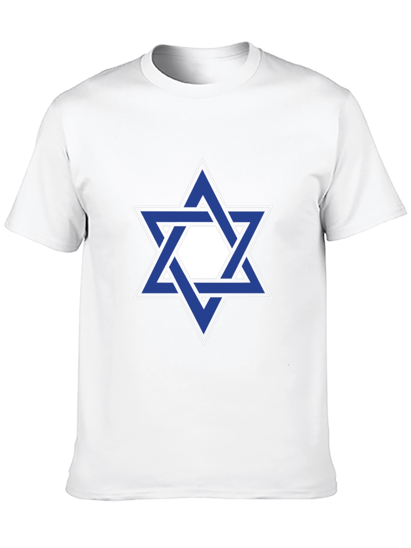 Star of David Graphic Tee - Black Cotton T-Shirt