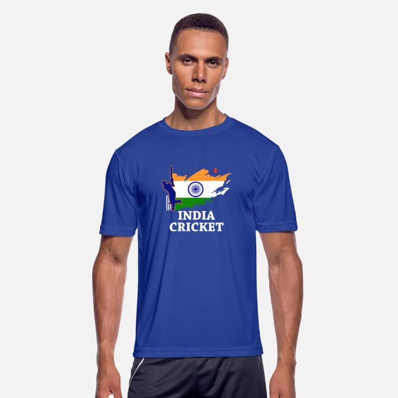 India Cricket With Indian Flag Brush Stroke