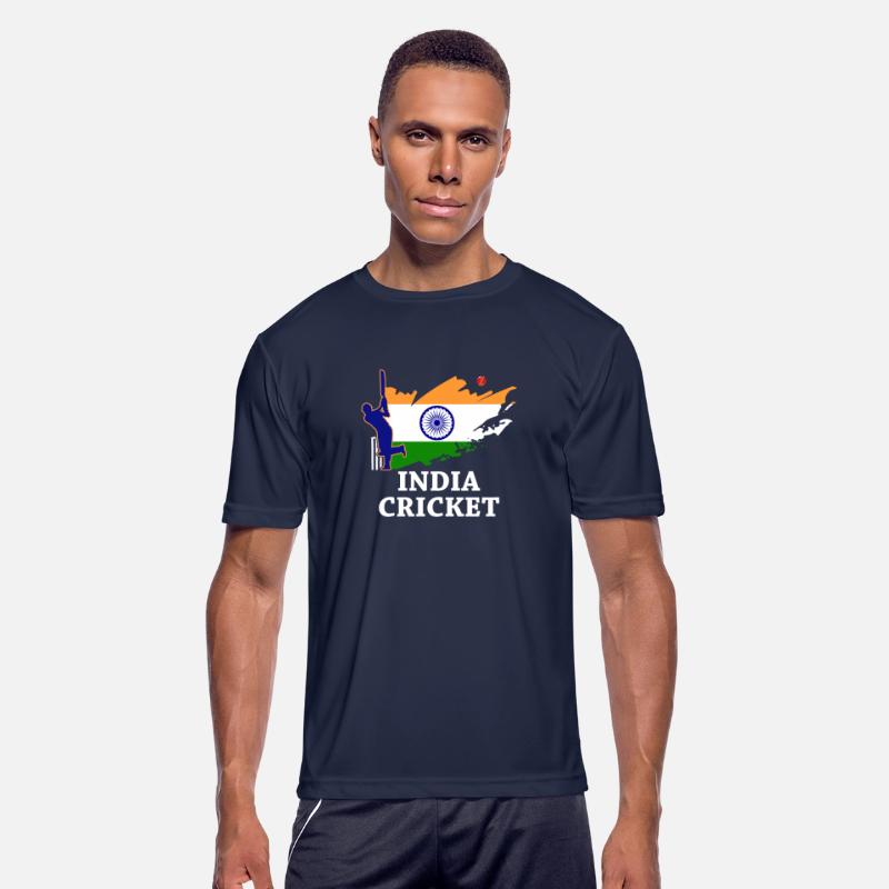 India Cricket With Indian Flag Brush Stroke