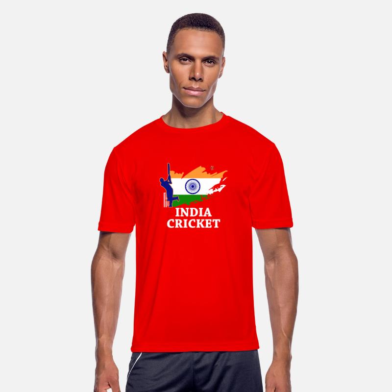 India Cricket With Indian Flag Brush Stroke