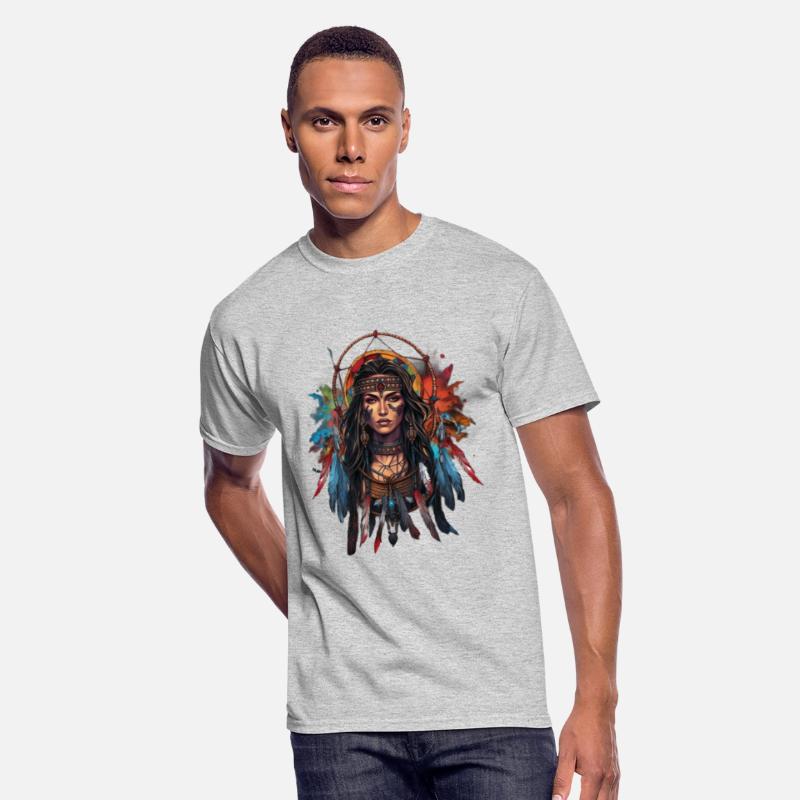 Indian Woman Spirit Dream Catcher for a Native