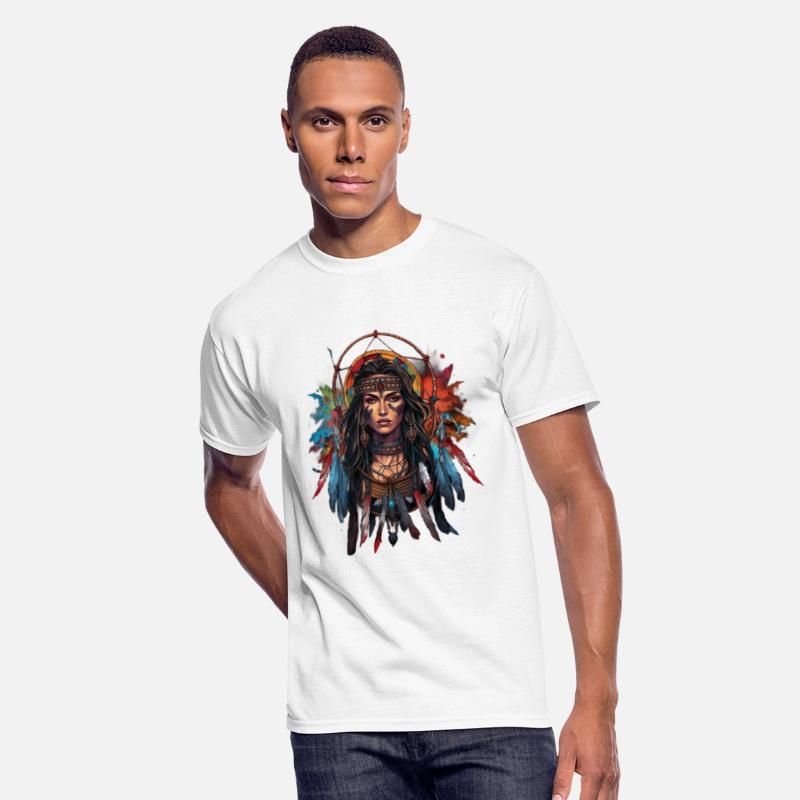 Indian Woman Spirit Dream Catcher for a Native
