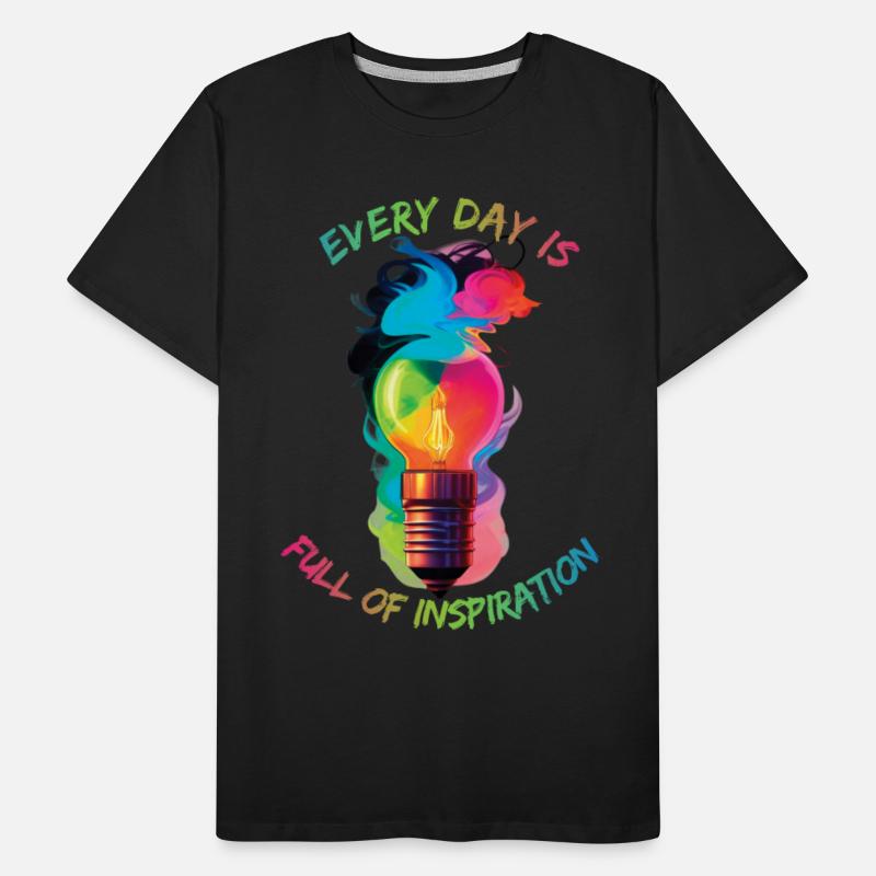 Inspiration bulb surrounded by colored smoke
