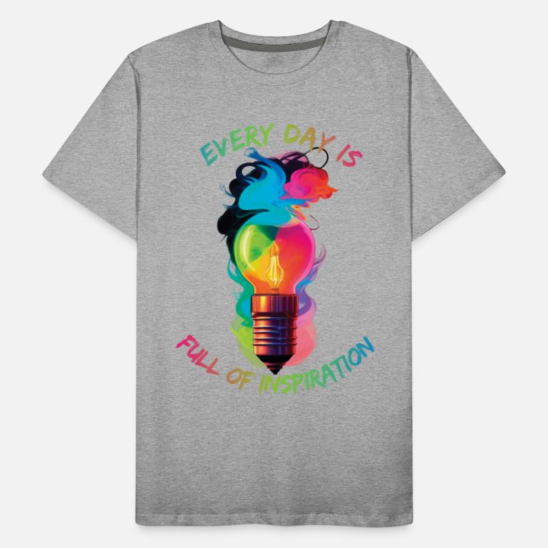 Inspiration bulb surrounded by colored smoke