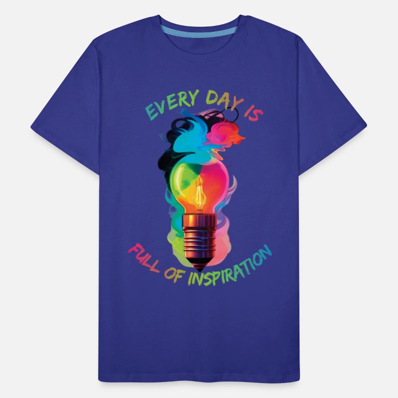 Inspiration bulb surrounded by colored smoke