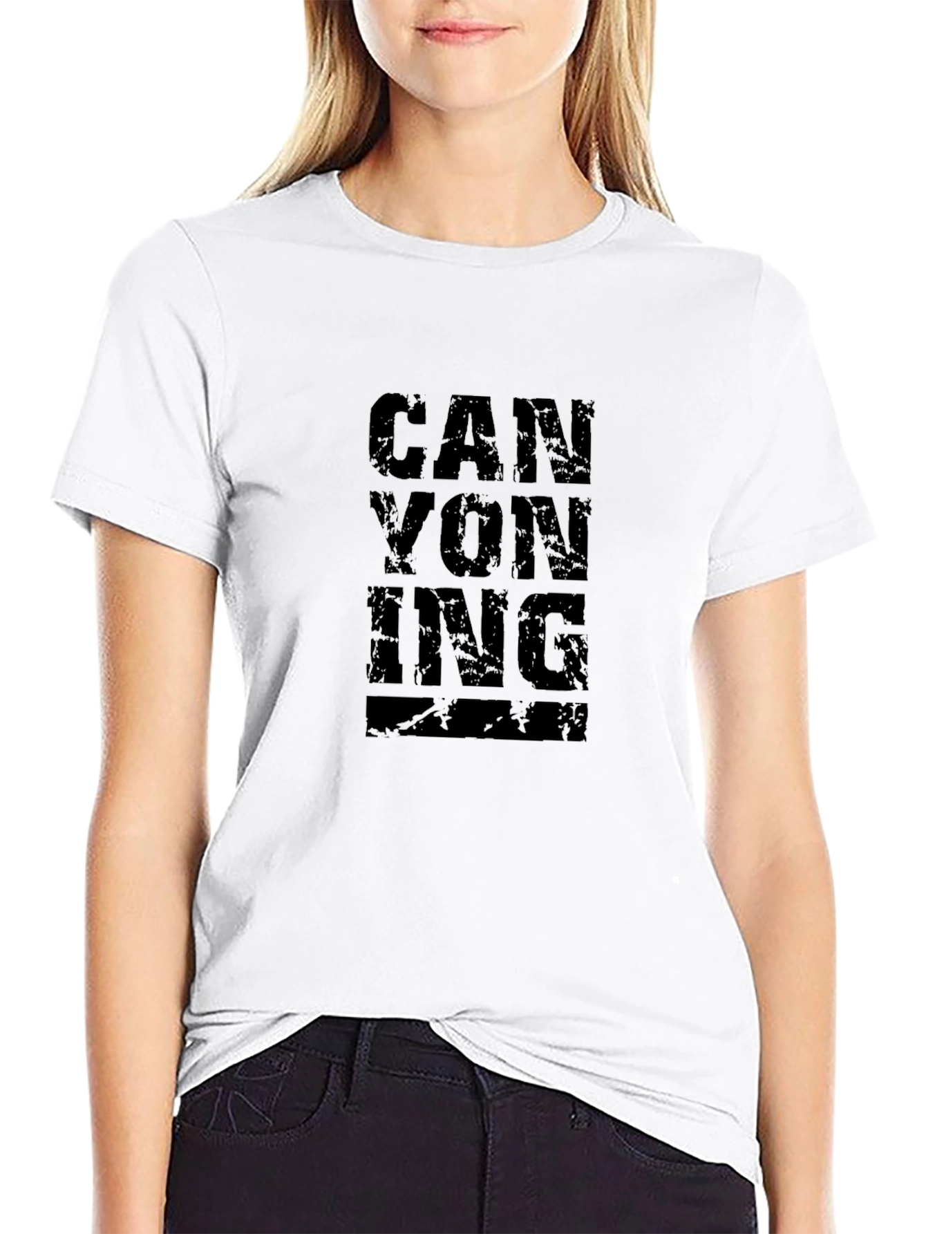 Canyoning Graphic Tee - Black Adventure T-Shirt
