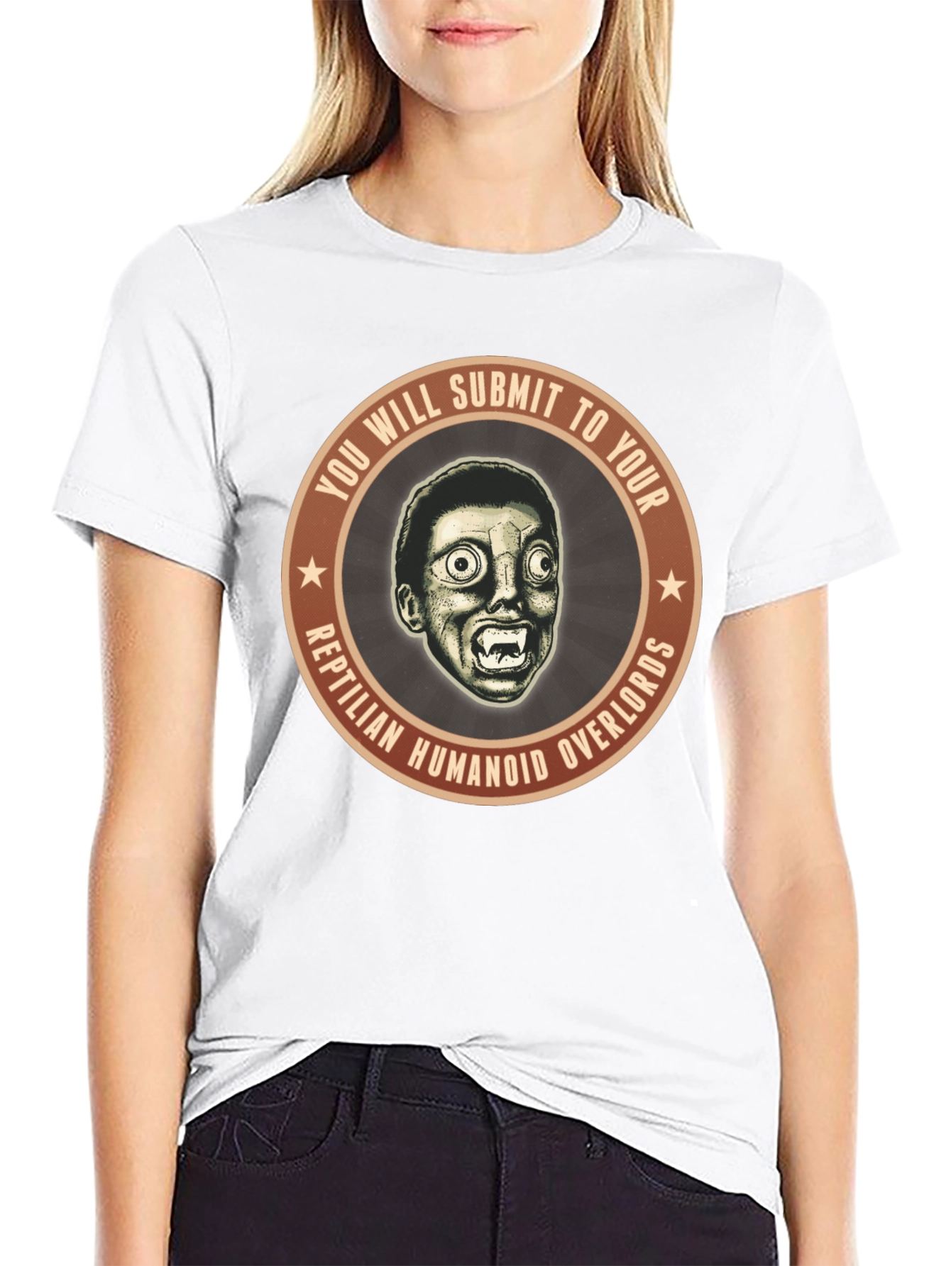 Reptilian Overlords Graphic T-Shirt