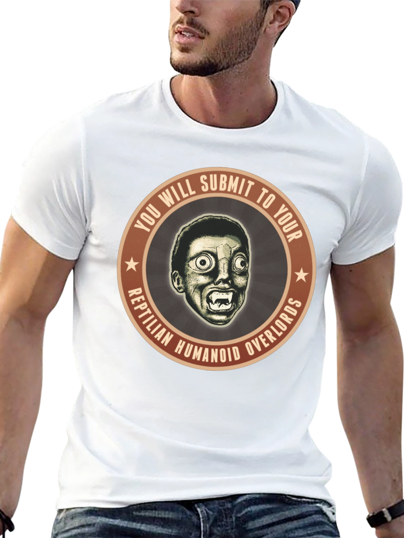Reptilian Overlords Graphic T-Shirt