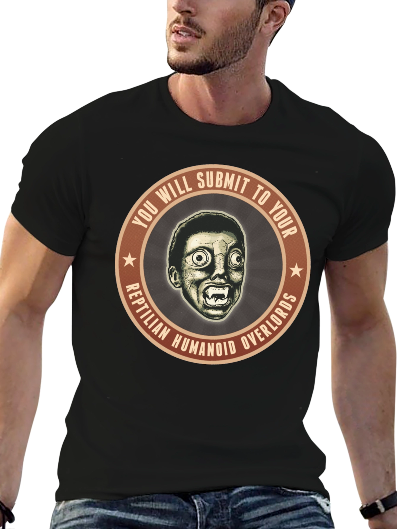 Reptilian Overlords Graphic T-Shirt