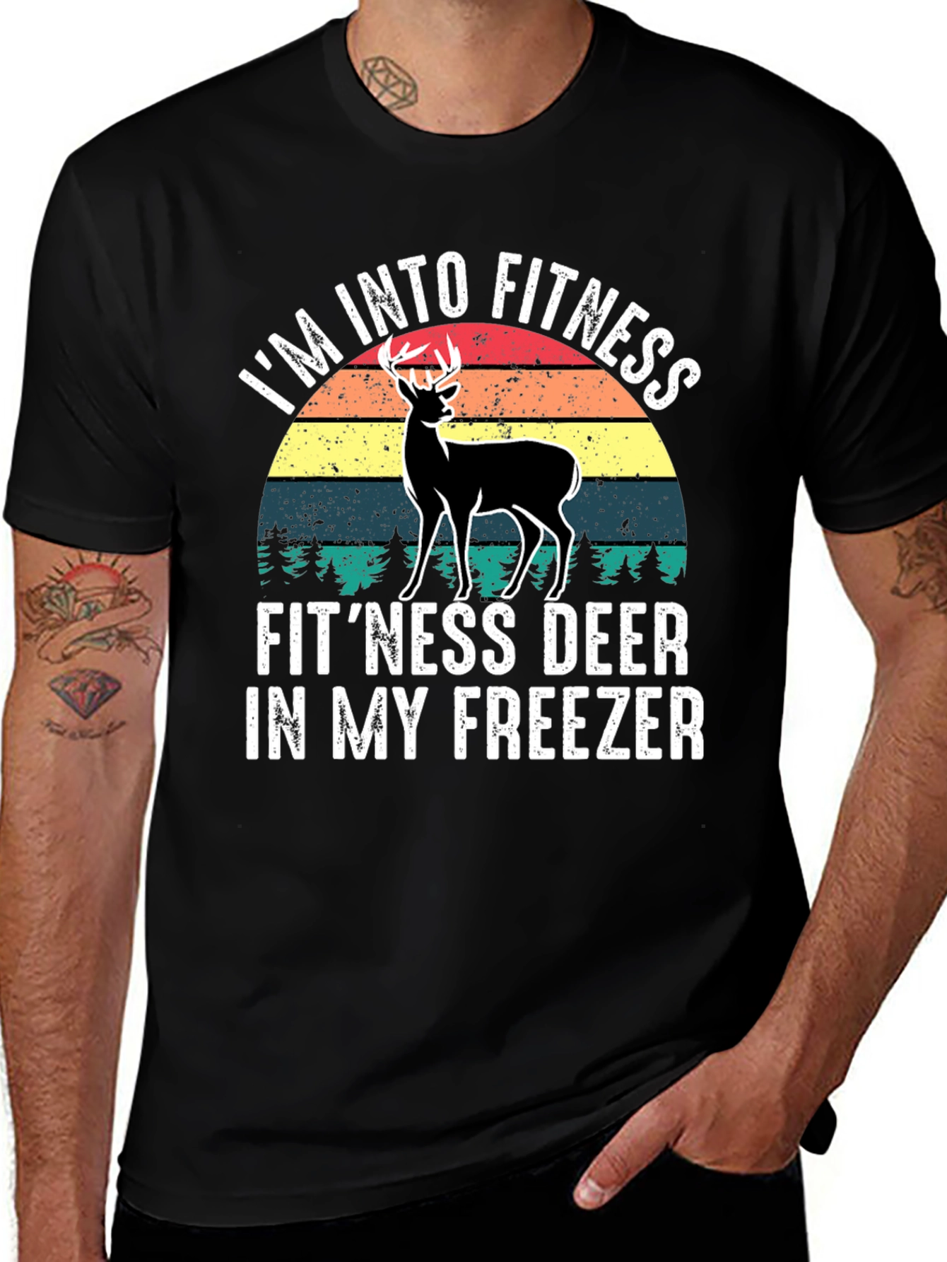 Fitness Deer T-Shirt - Funny Hunting Tee