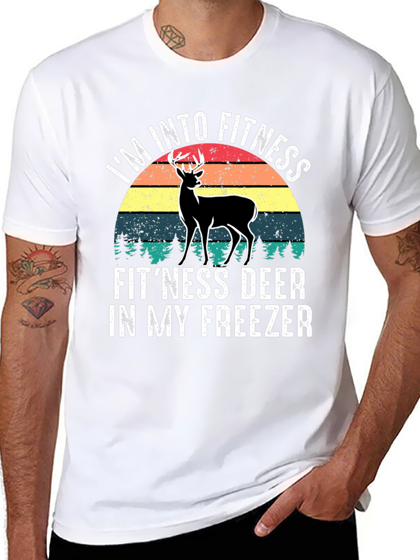 Fitness Deer T-Shirt - Funny Hunting Tee