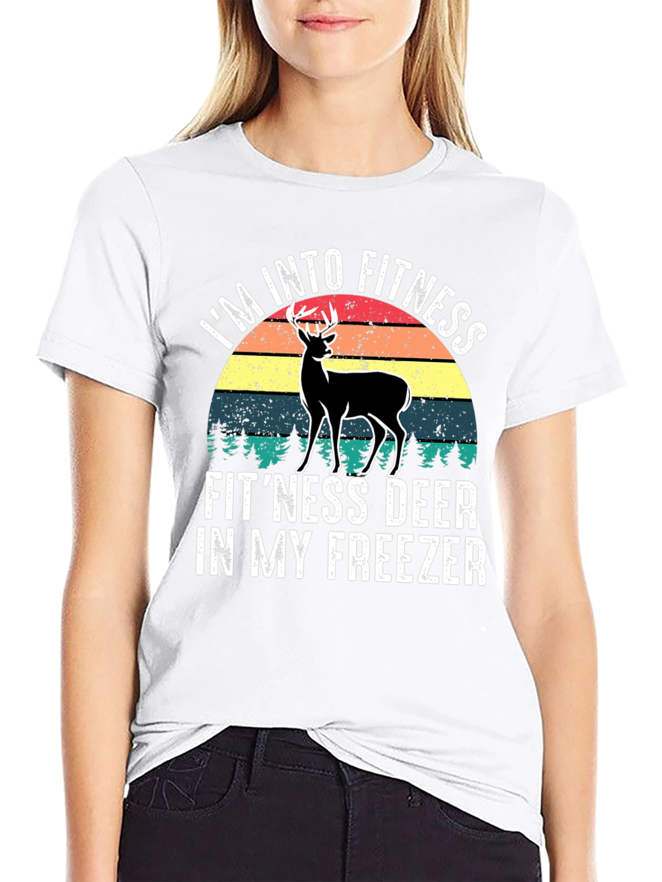 Fitness Deer T-Shirt - Funny Hunting Tee