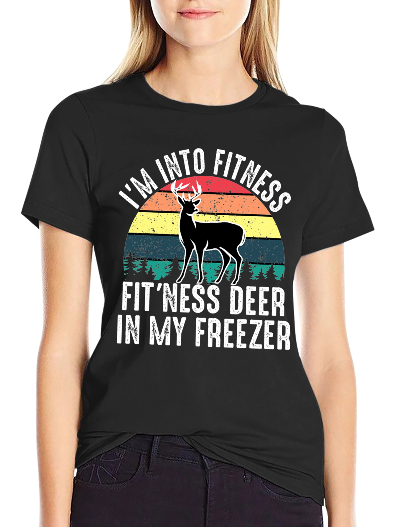 Fitness Deer T-Shirt - Funny Hunting Tee