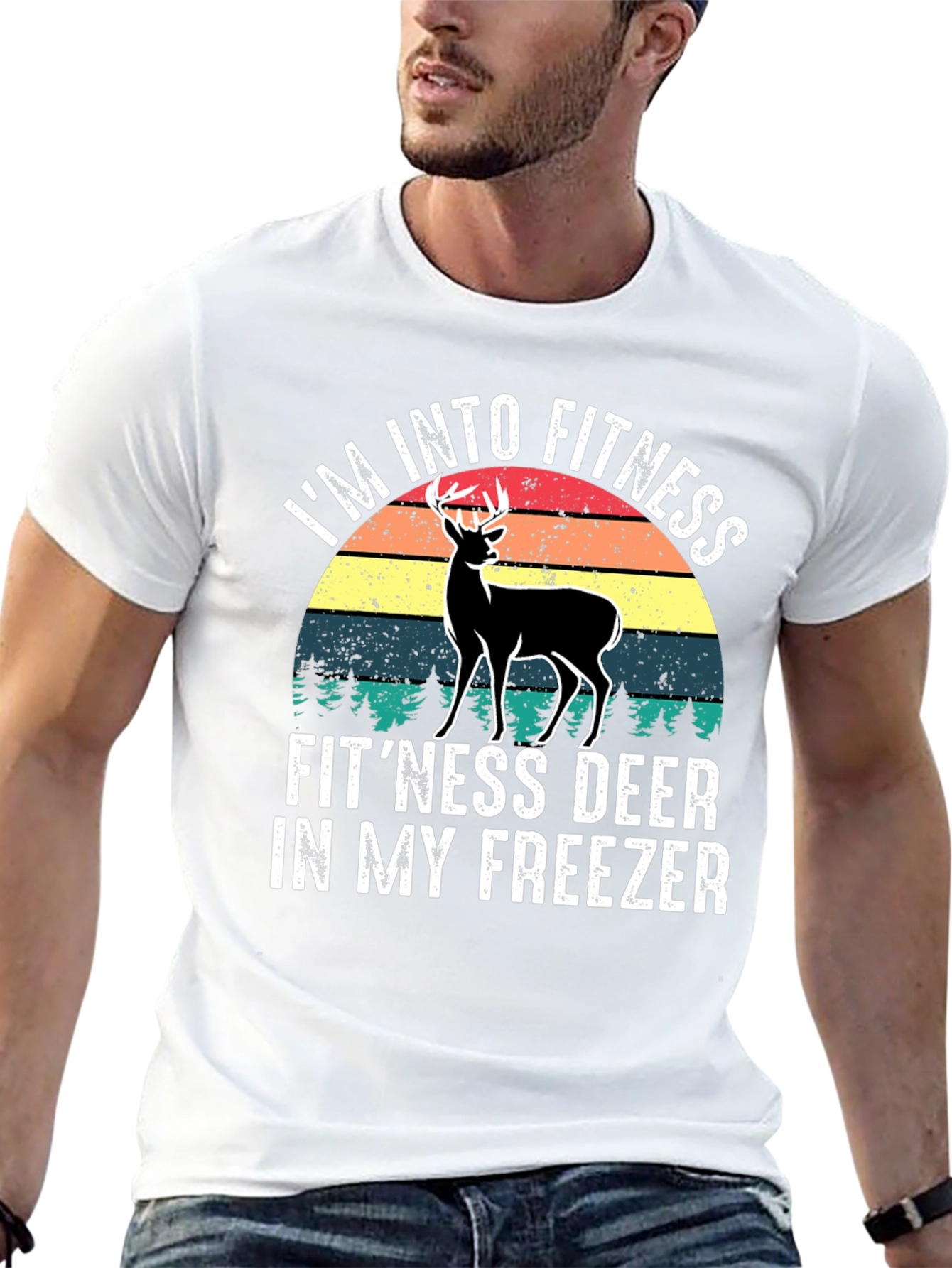 Fitness Deer T-Shirt - Funny Hunting Tee
