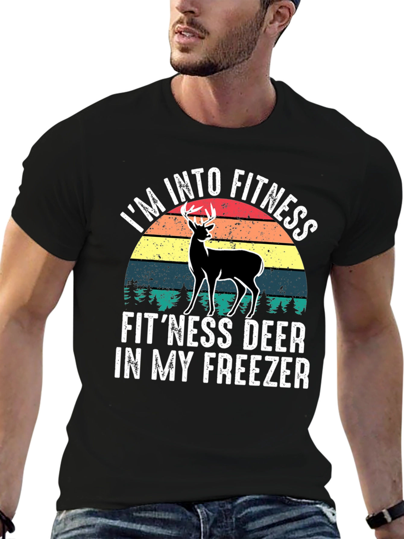 Fitness Deer T-Shirt - Funny Hunting Tee