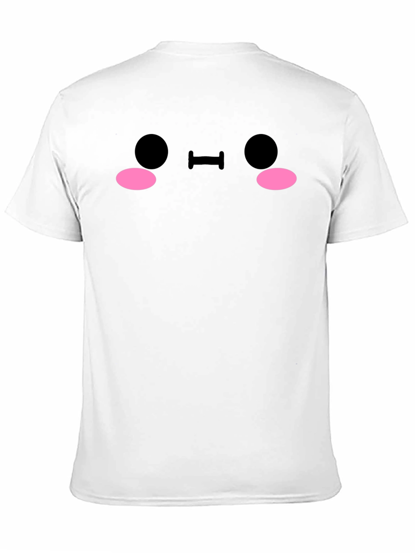 Cute Anime Face Black T-Shirt