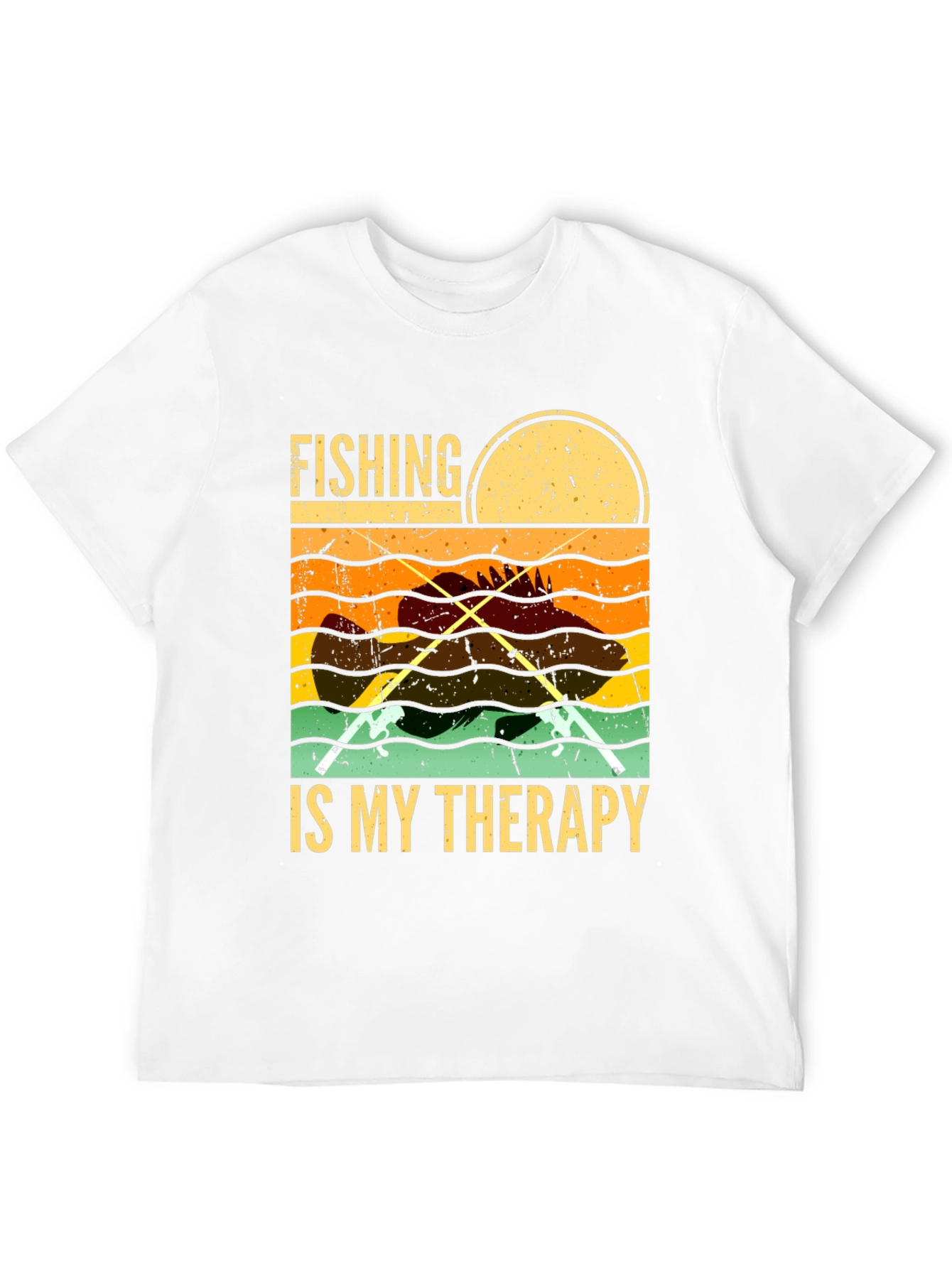 Fishing is My Therapy Graphic T-Shirt