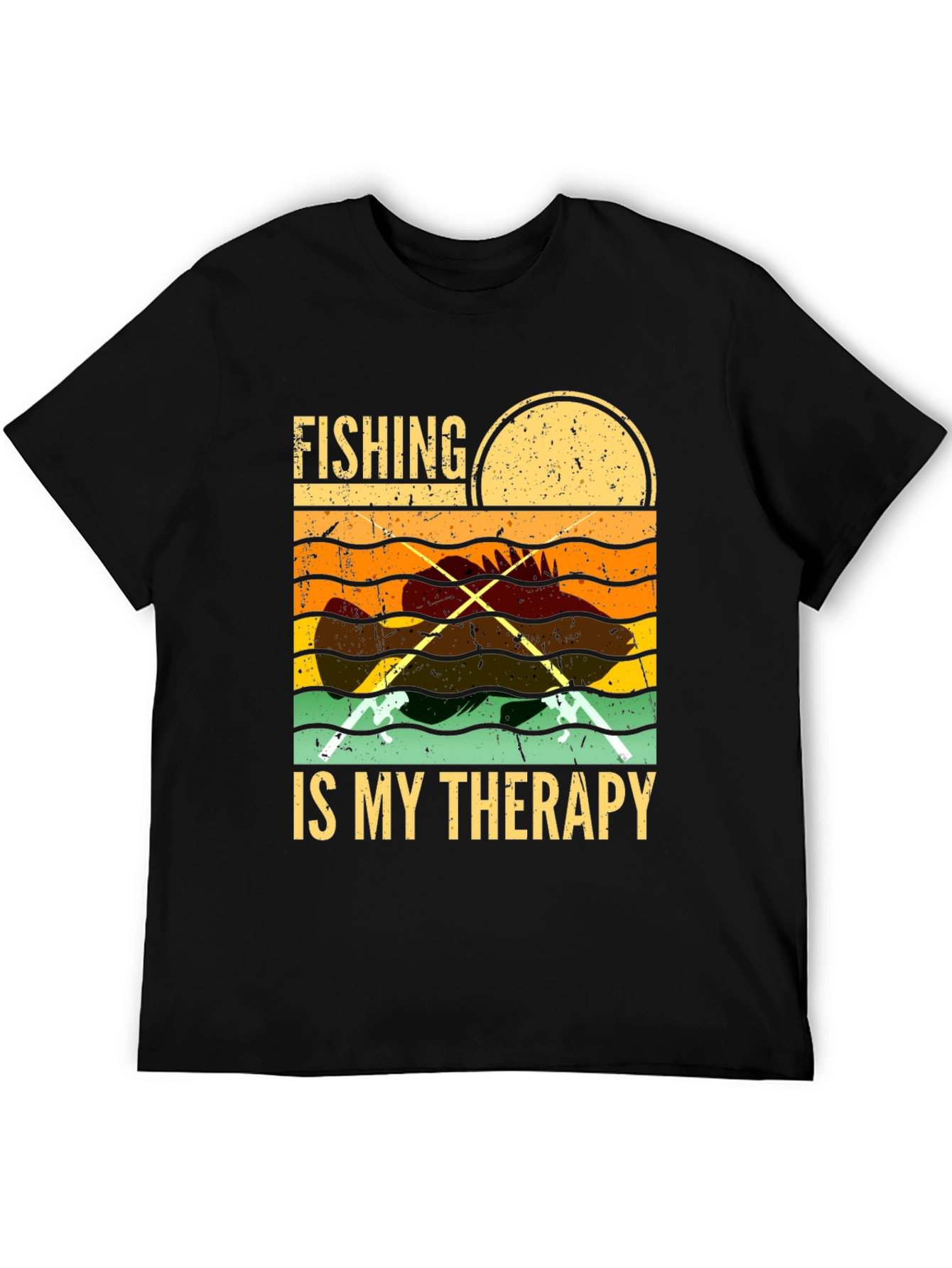 Fishing is My Therapy Graphic T-Shirt
