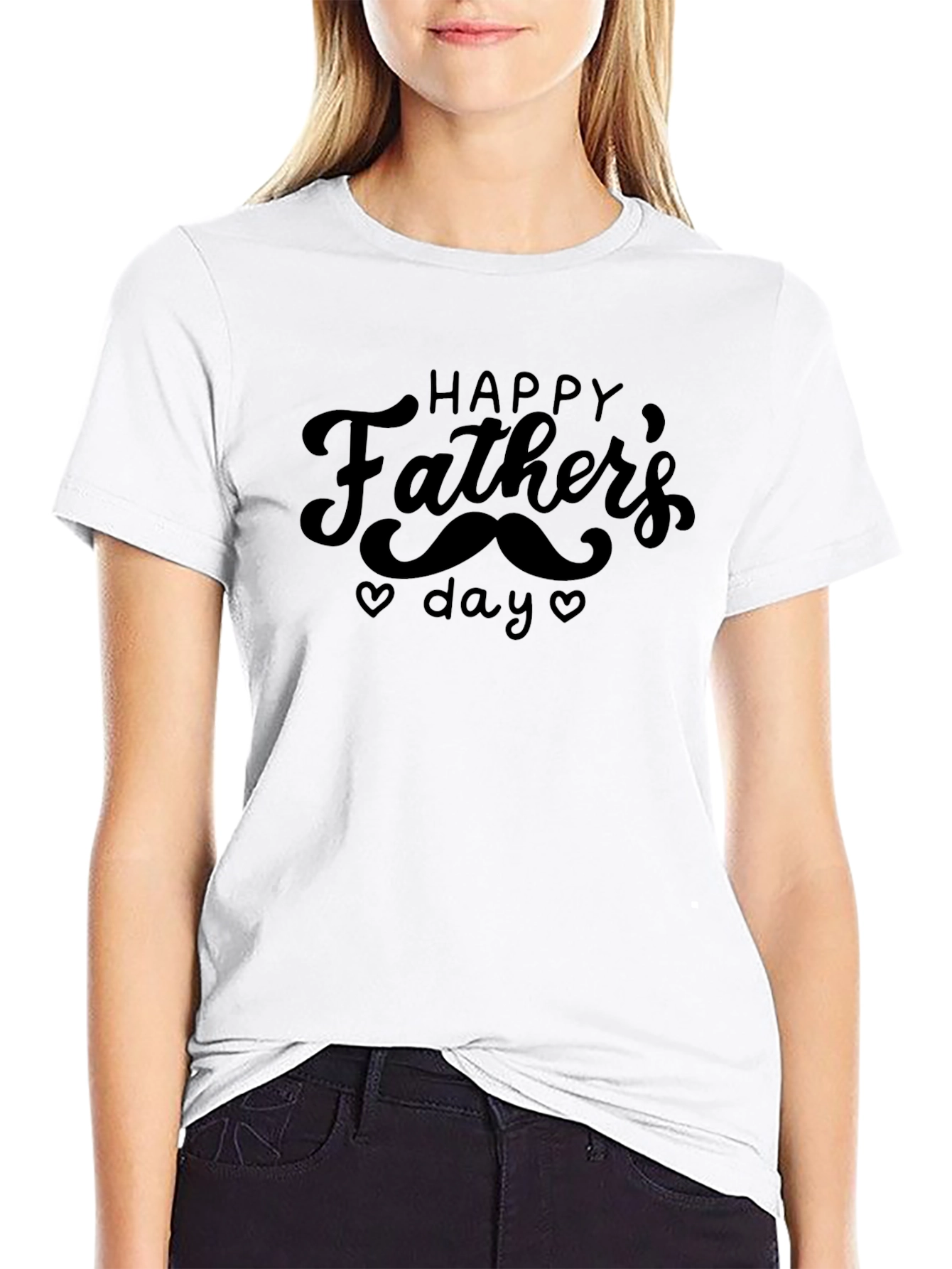 Happy Fathers Day Black T-Shirt