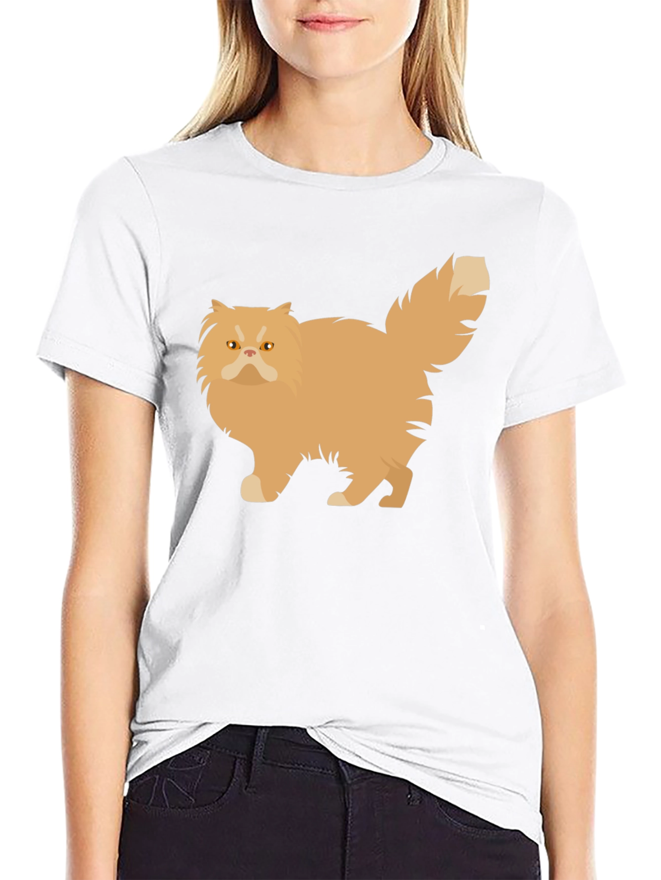 Cat Graphic T-Shirt - Soft Cotton Blend