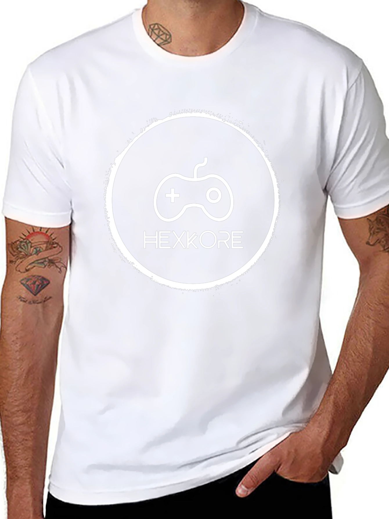 Hexkore Gaming T-Shirt - Black Cotton Blend