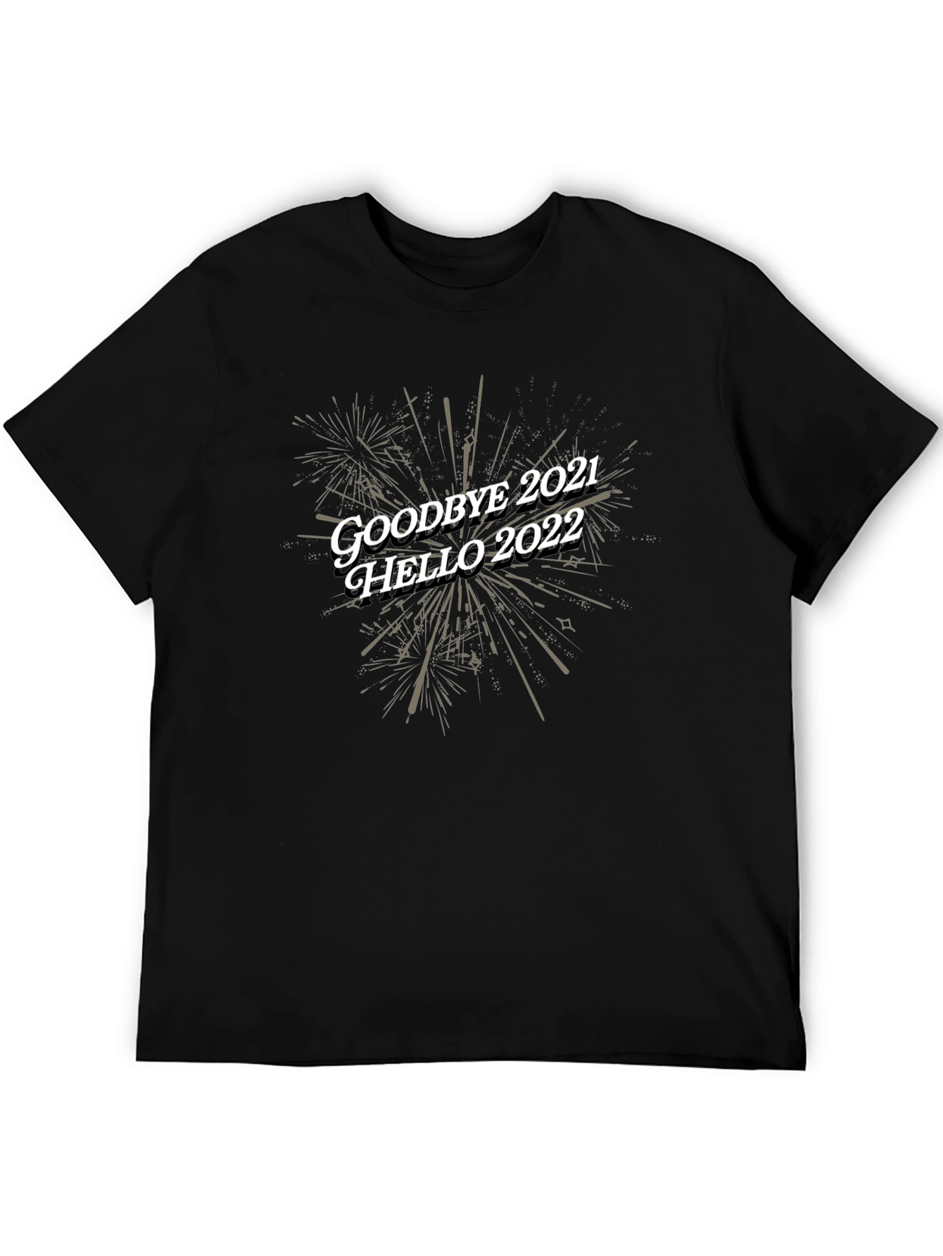 Goodbye 2021 Hello 2022 Black T-Shirt