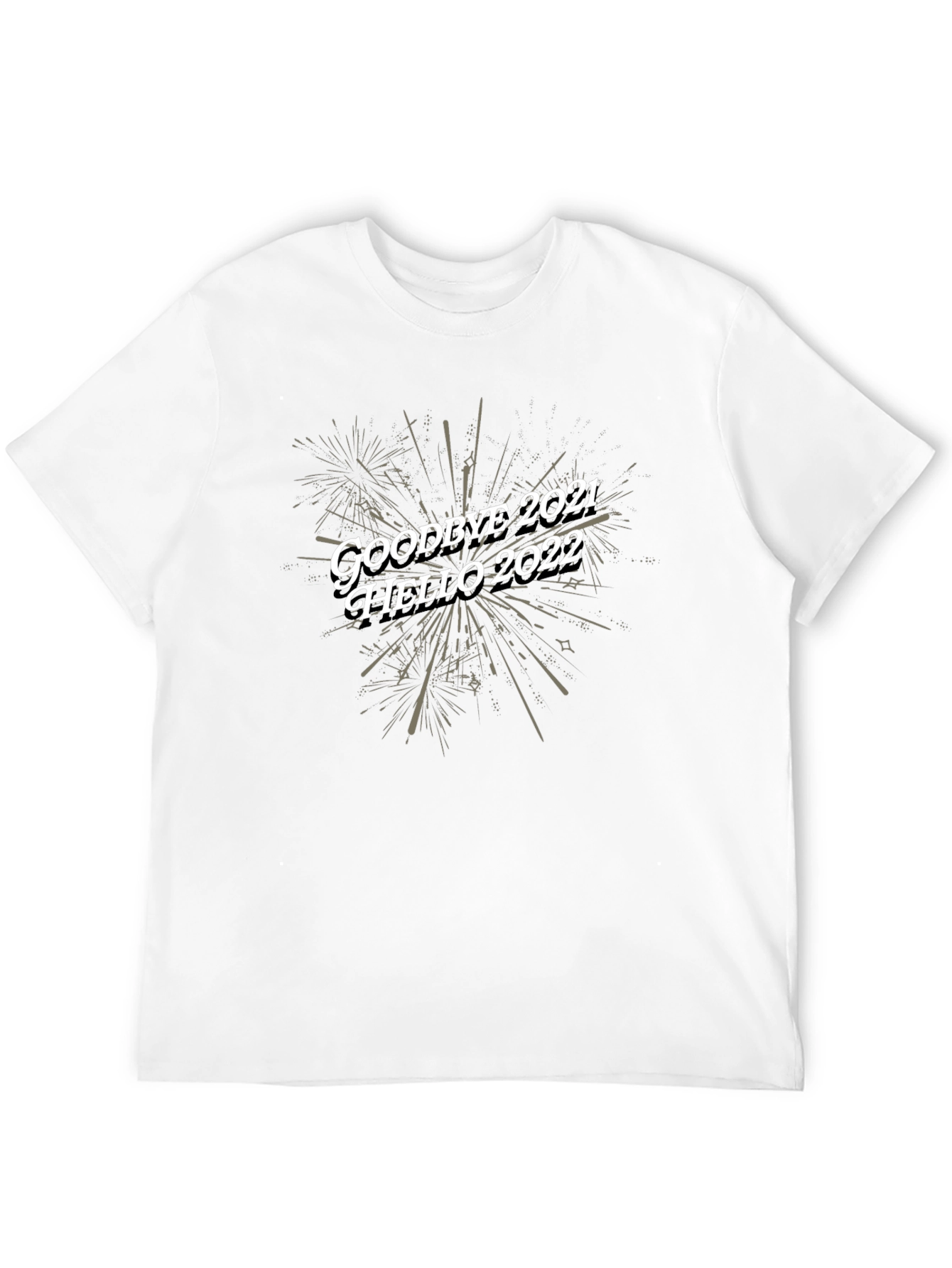 Goodbye 2021 Hello 2022 Black T-Shirt