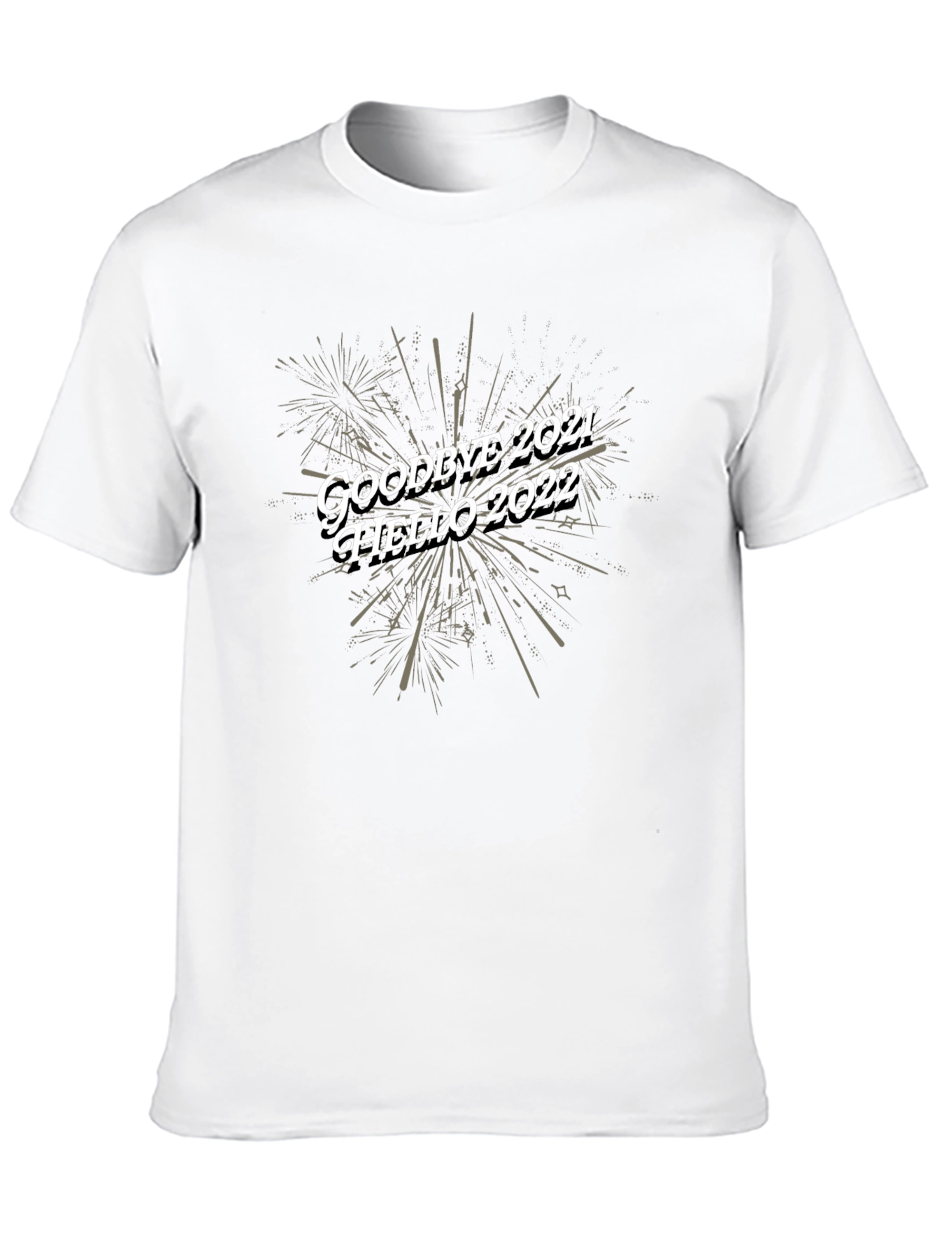 Goodbye 2021 Hello 2022 Black T-Shirt