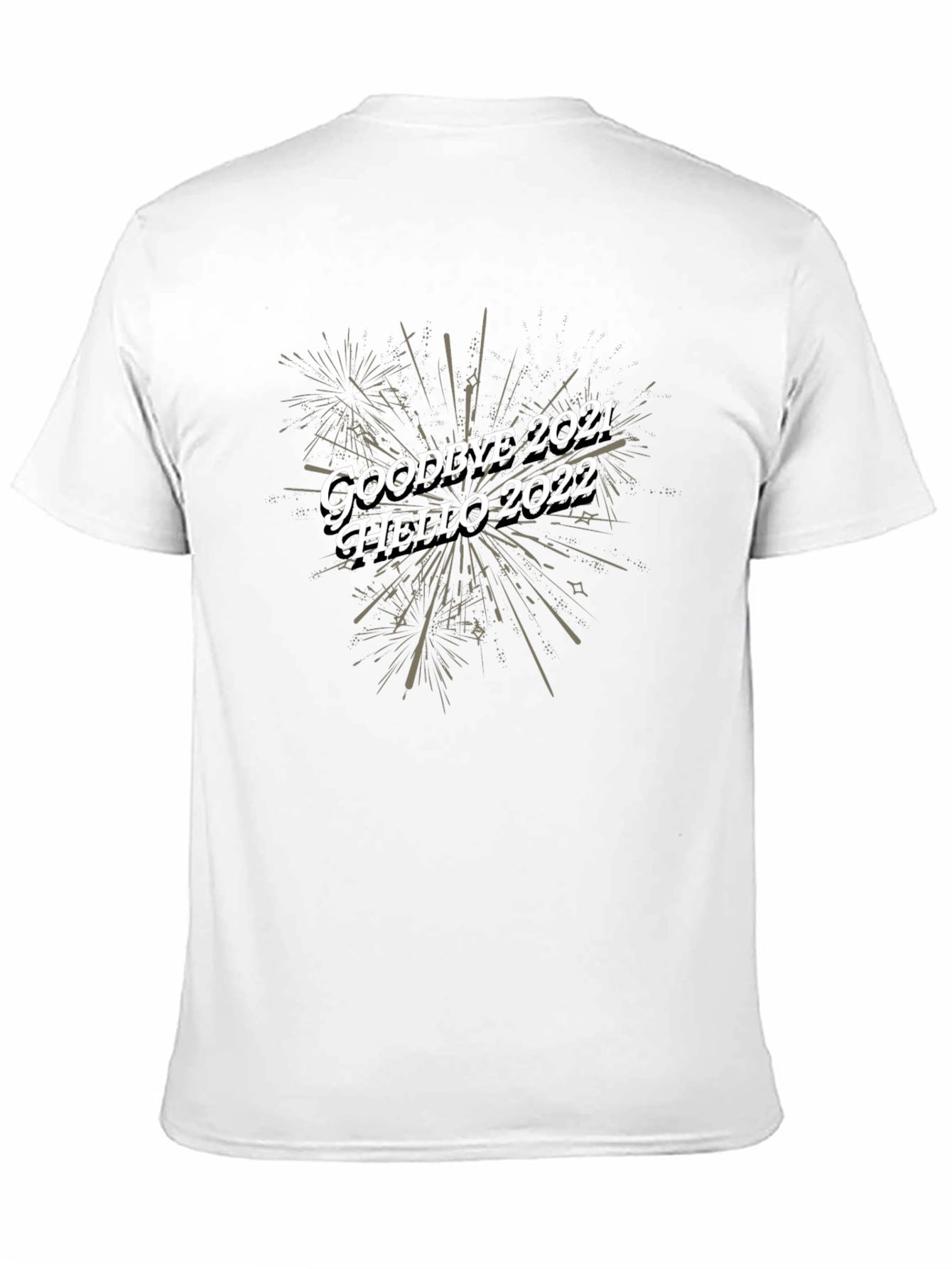 Goodbye 2021 Hello 2022 Black T-Shirt