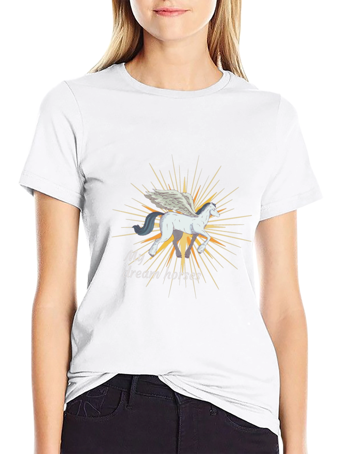 My Dream Horses T-Shirt - Pegasus Design