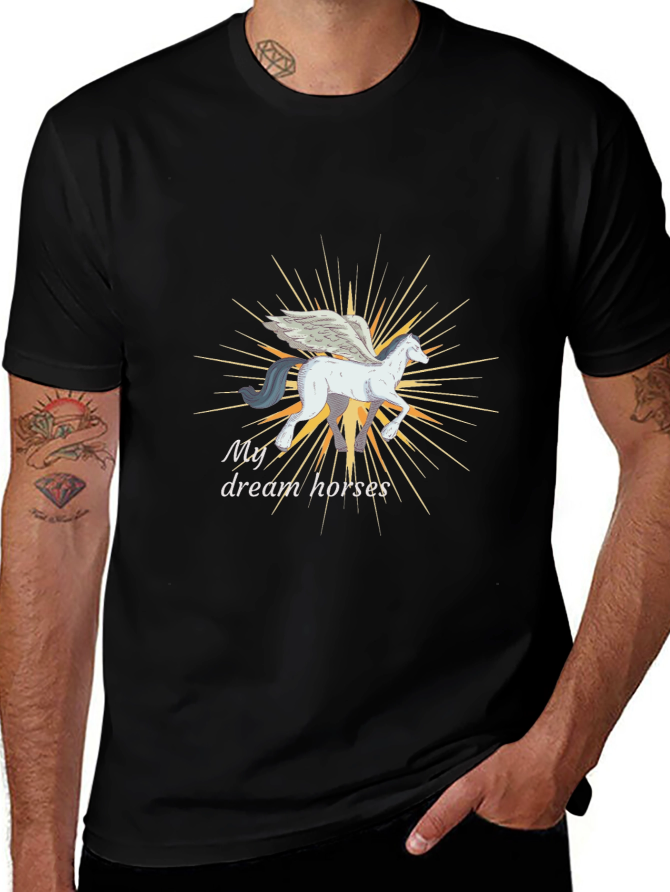 My Dream Horses T-Shirt - Pegasus Design