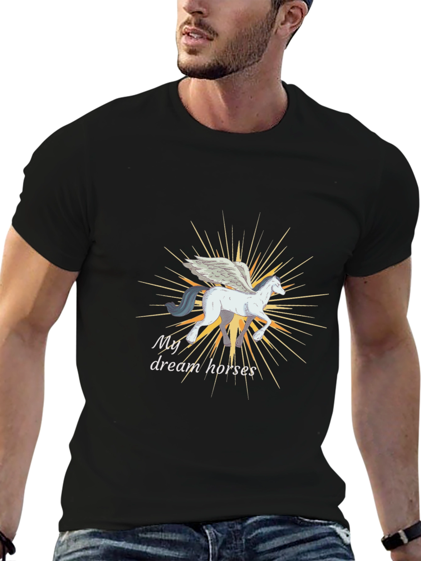 My Dream Horses T-Shirt - Pegasus Design