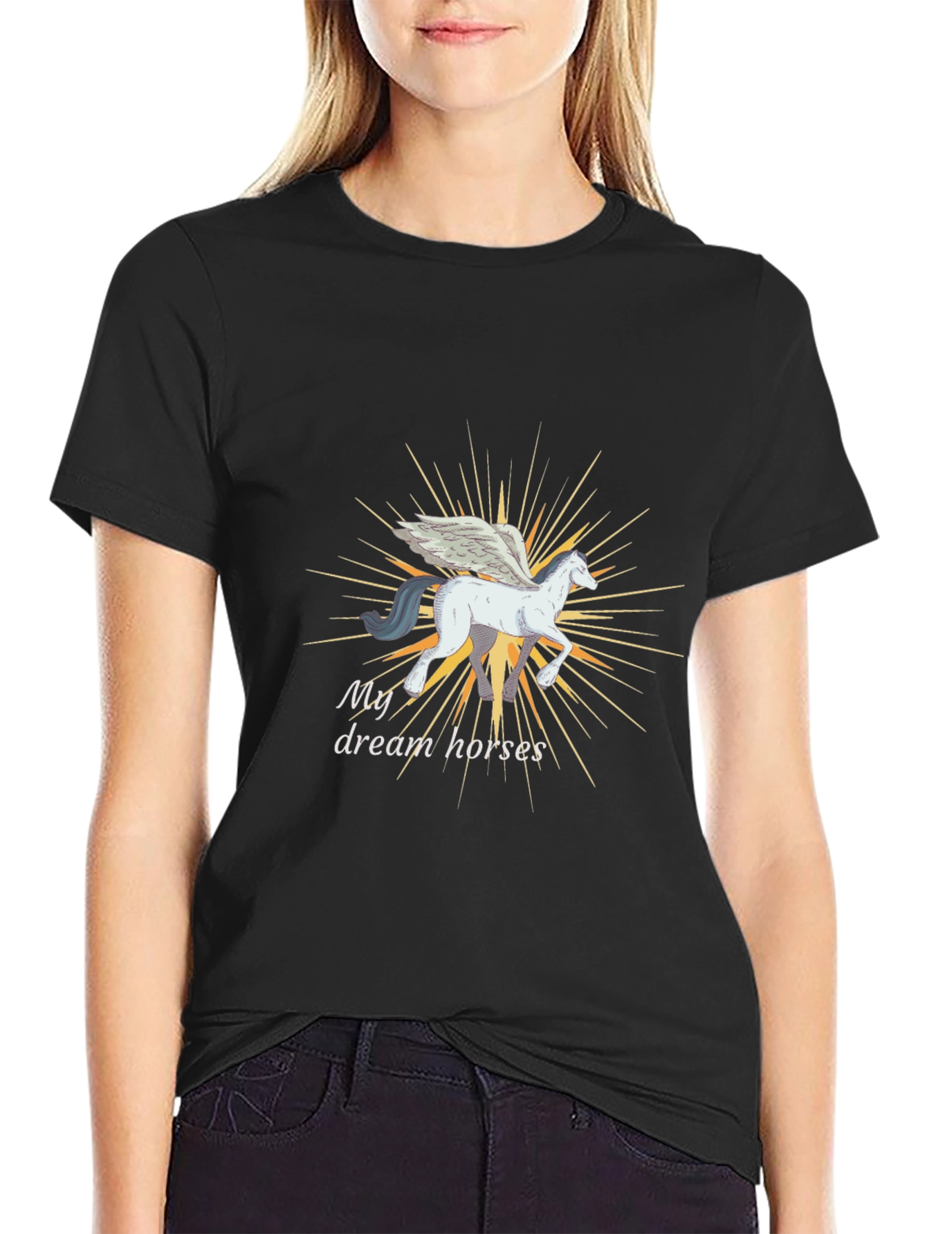 My Dream Horses T-Shirt - Pegasus Design