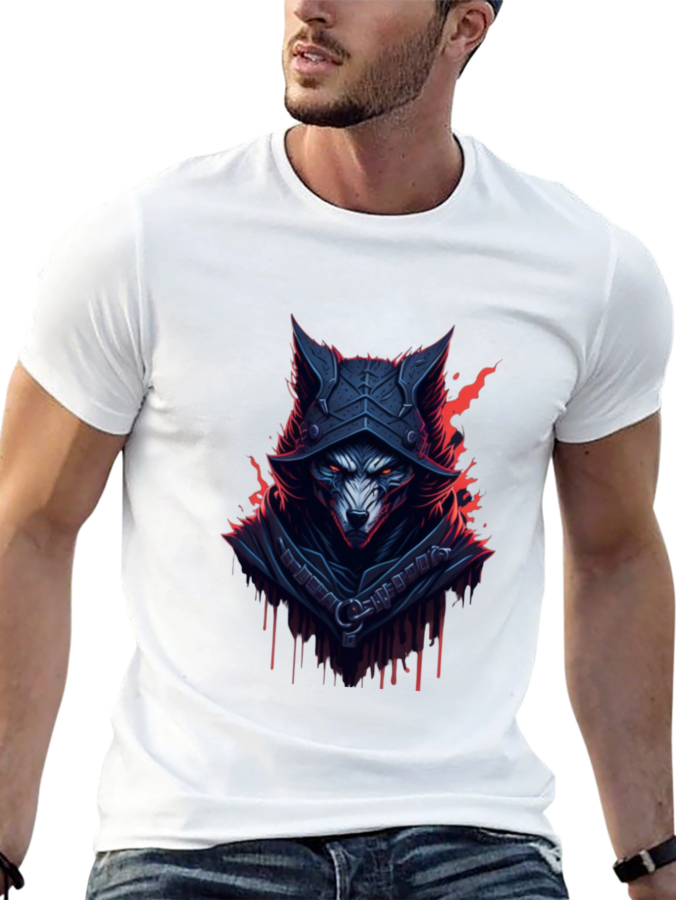 Wolf Knight T-Shirt - Mens Graphic Tee