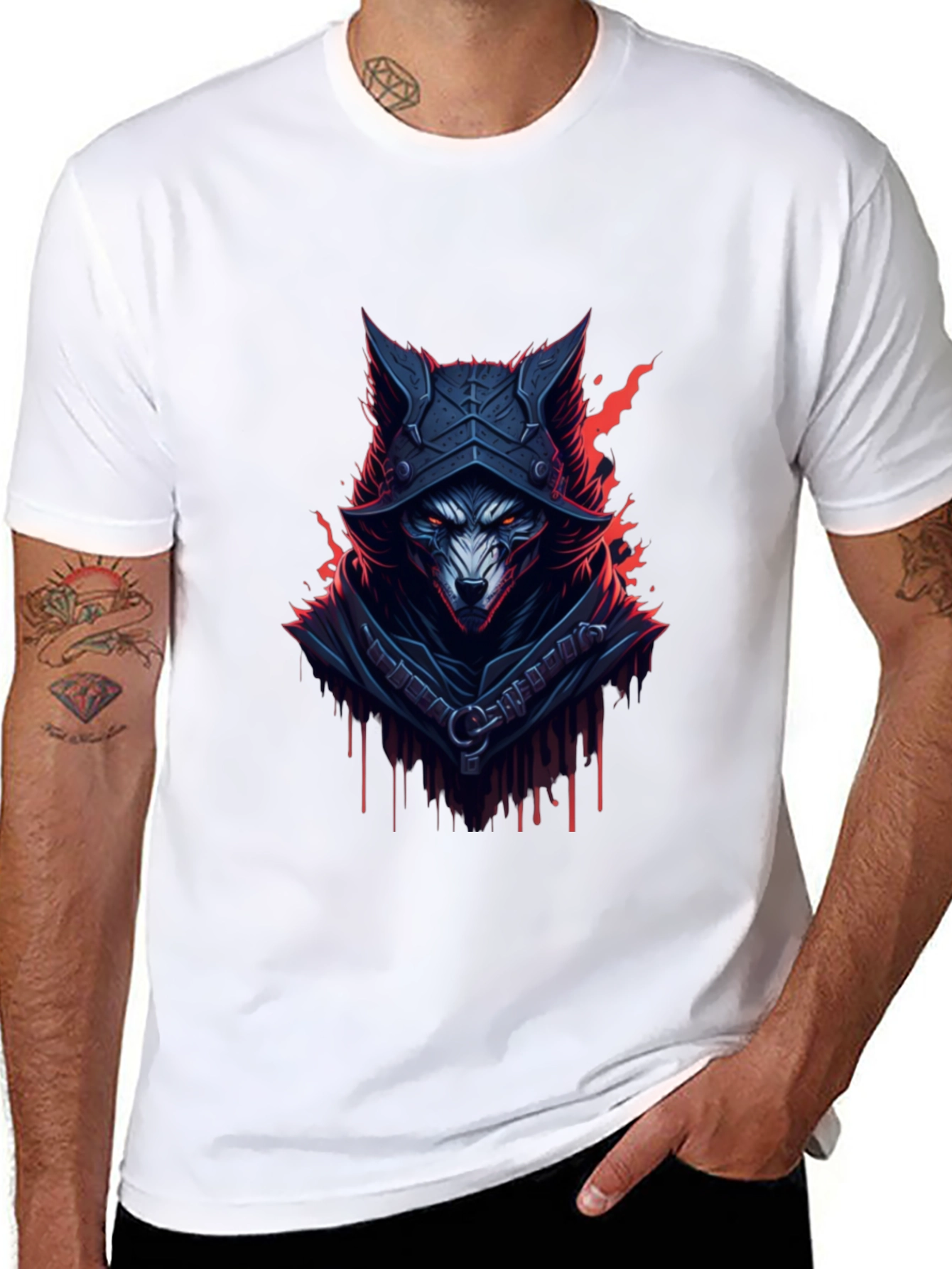 Wolf Knight T-Shirt - Mens Graphic Tee
