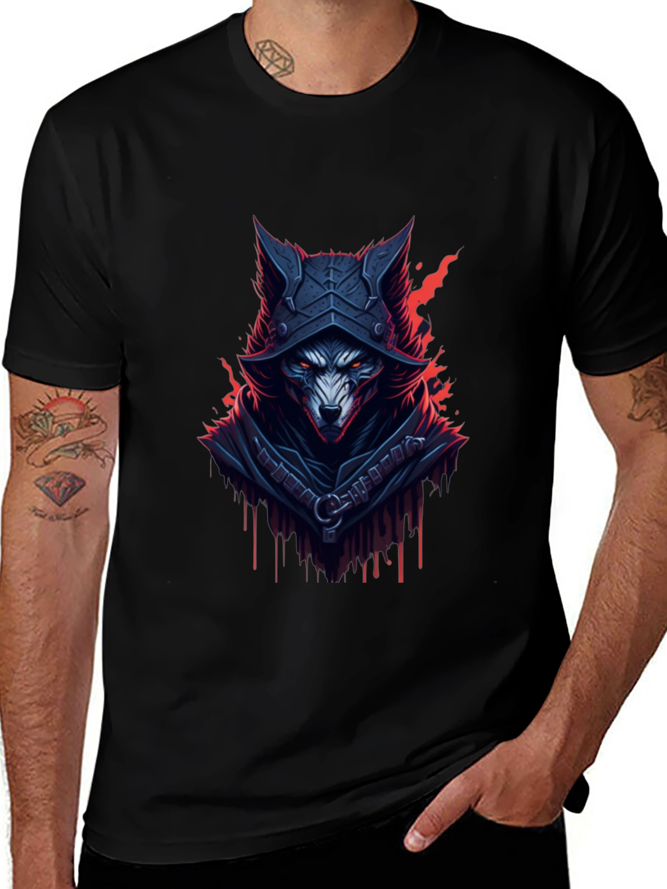 Wolf Knight T-Shirt - Mens Graphic Tee