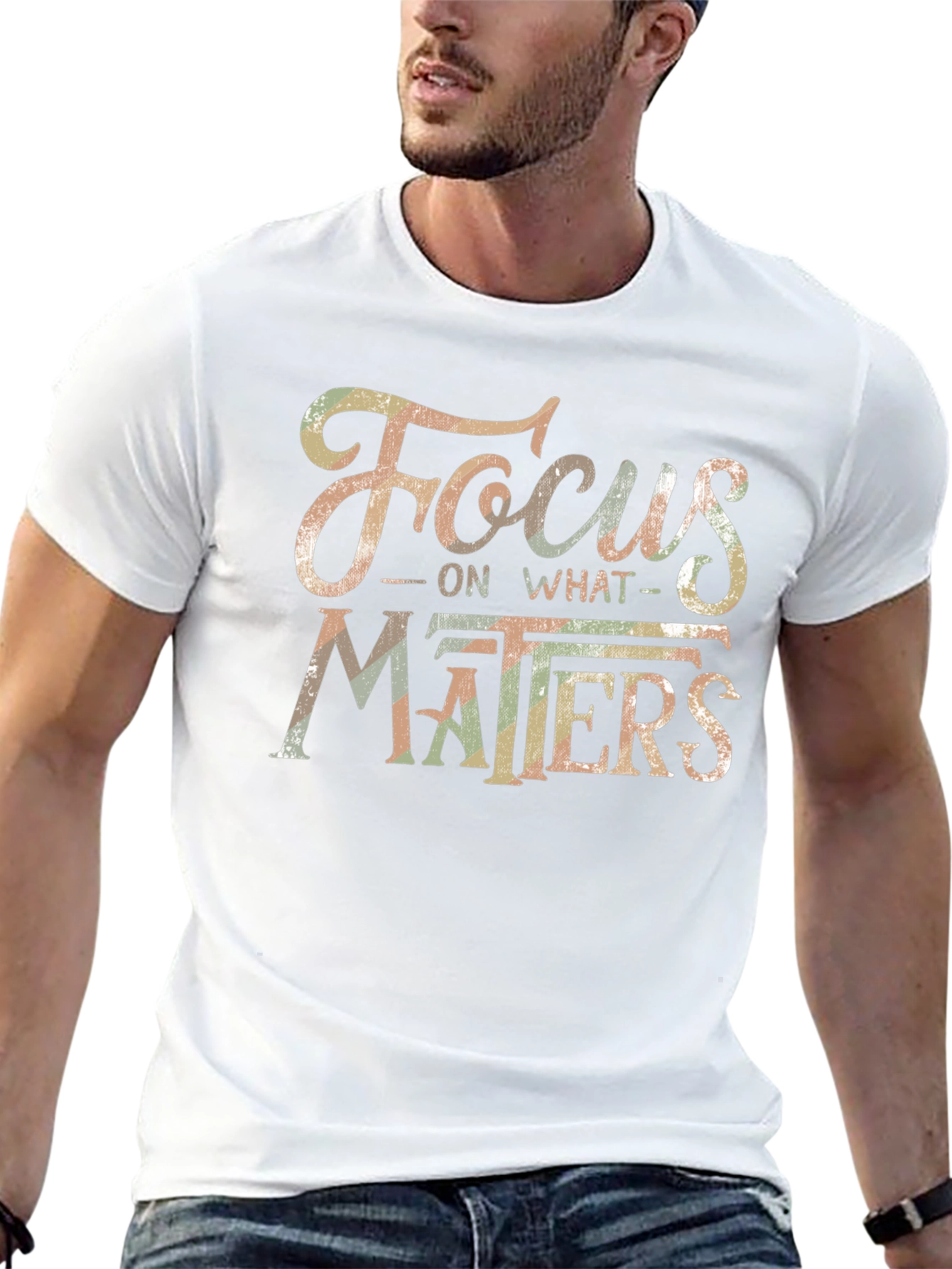 Focus On What Matters Graphic Tee - Inspirational Shirt
