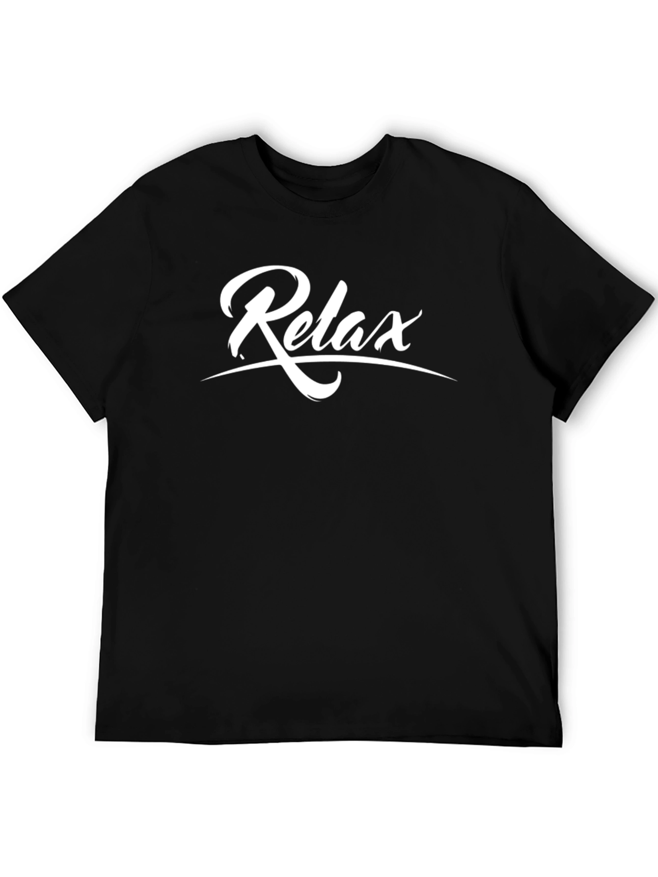 Relax Black Graphic Tee