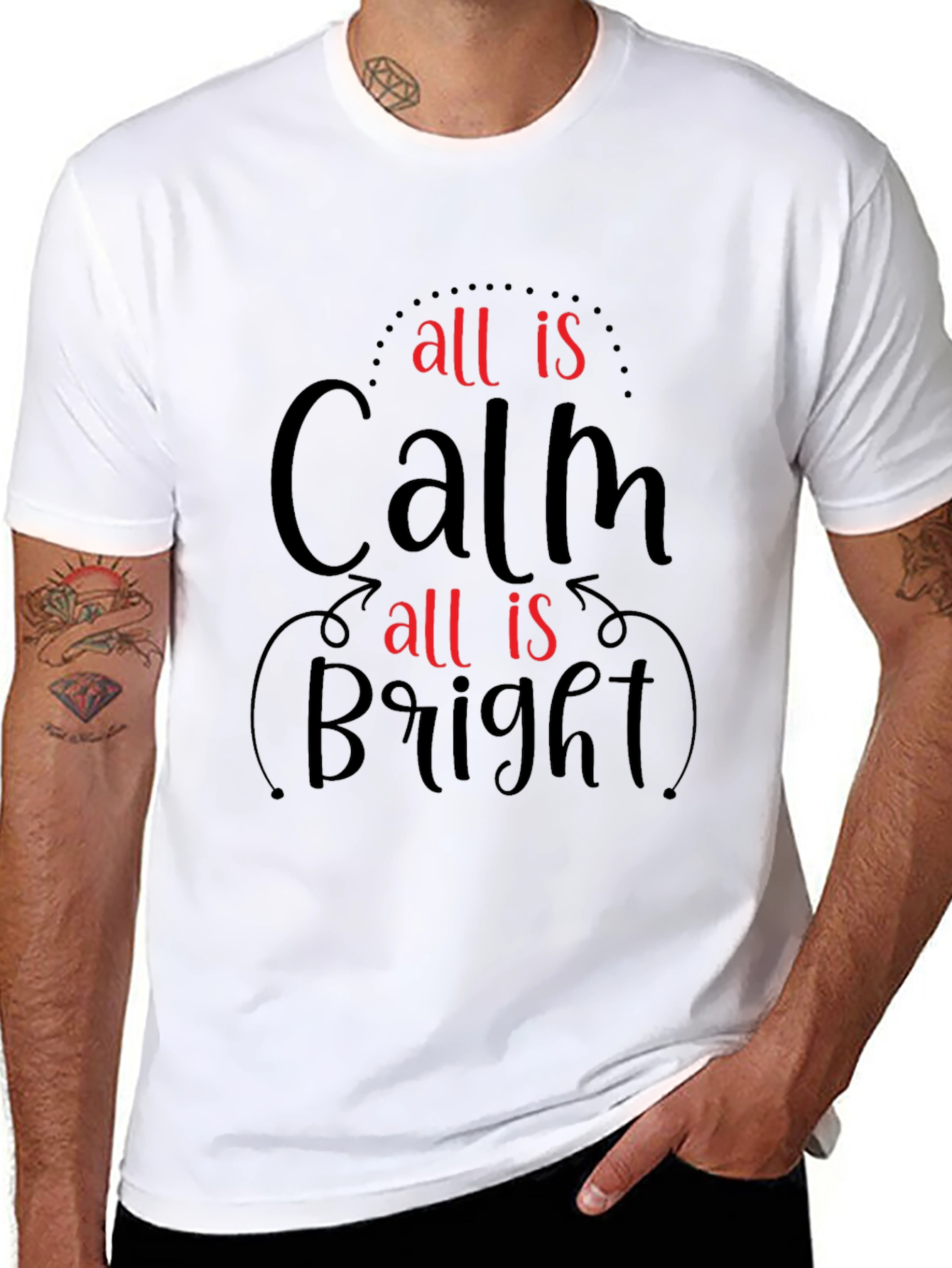All is Calm All is Bright Graphic Tee