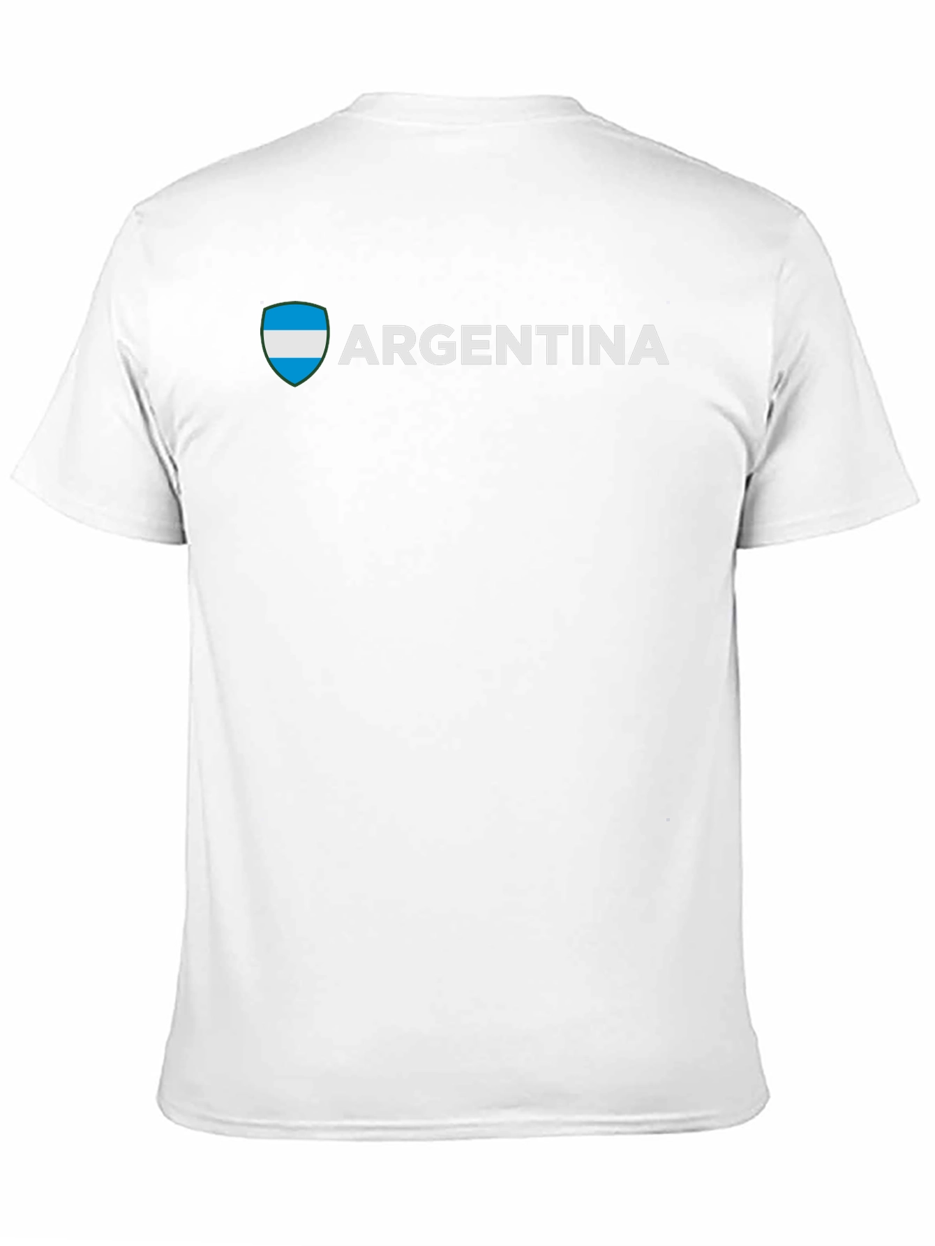 Argentina Flag T-Shirt - Black Cotton Tee