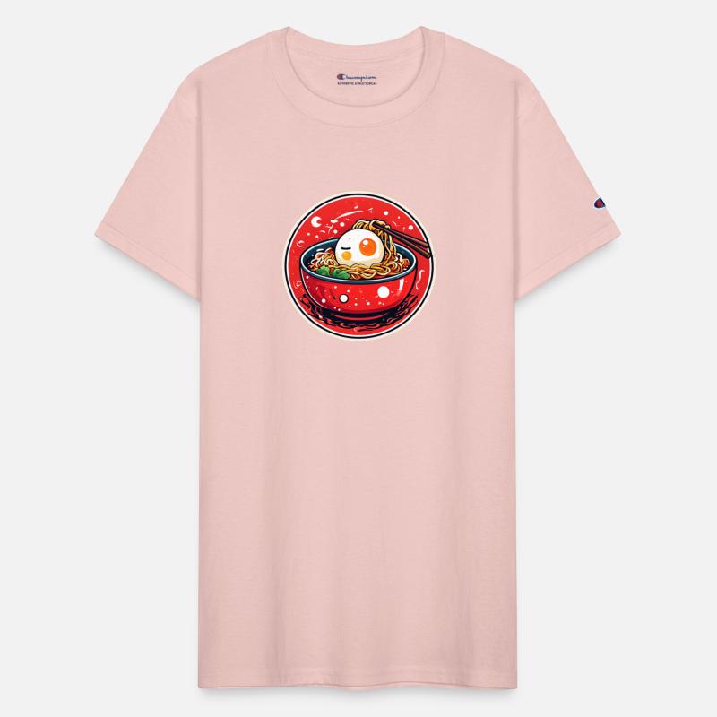 japanese bowl ramen noodles chopsticks with a face