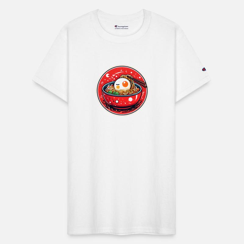 japanese bowl ramen noodles chopsticks with a face